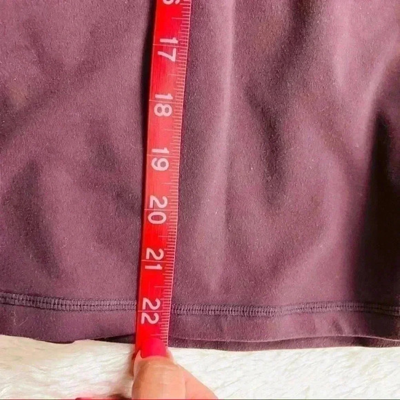 Lululemon Burgundy Spaghetti Strap Lined Compression Athletic Yoga Tank - Picture 10 of 10